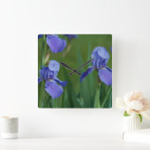 Lila Iris Square Uhr (Zuhause)