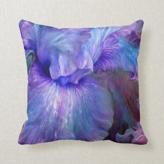 Lila Iris-Stimmungs-Kunst-Dekorateur-Kissen Kissen