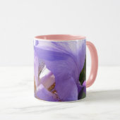 lila Iris Tasse (VorderseiteRechts)