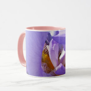 lila Iris Tasse