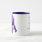 Lila Iris Tasse (Zentrum)