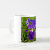 Lila Iris-Tasse Kaffeetasse (Vorderseite Links)