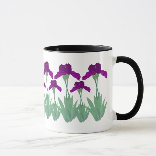 Lila Iris-Tasse Tasse (Rechts)
