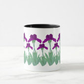 Lila Iris-Tasse Tasse (Zentrum)