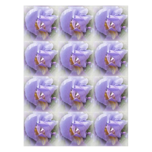 lila Iris Tischdecke (Vorderseite)