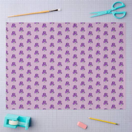 Lila Iris-Tissue Paper Seidenpapier (Basteln)
