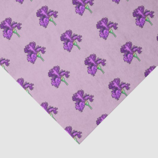 Lila Iris-Tissue Paper Seidenpapier (Ausschnitt)