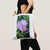 Lila Iris Tote Bag Tasche (Von Nahem)