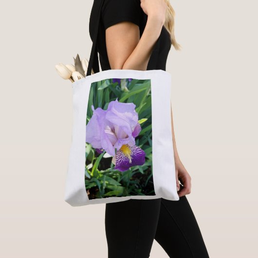 Lila Iris Tote Bag Tasche (Von Nahem)