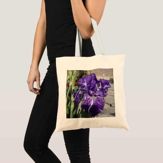 Lila Iris Tragetasche (Vorderseite (Produkt))