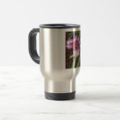 Lila Iris Travel Mug Reisebecher (Vorderseite Links)