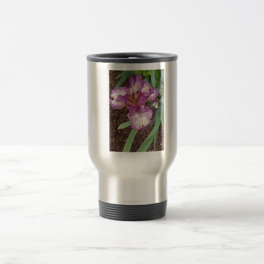 Lila Iris Travel Mug Reisebecher (Mittel)