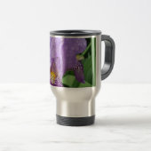 Lila Iris Travel Mug Reisebecher (VorderseiteRechts)