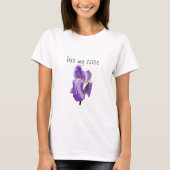 Lila Iris Vector Art T-Shirt (Vorderseite)