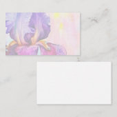 Lila Iris Visitenkarte (Vorne/Hinten)