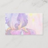 Lila Iris Visitenkarte (Vorderseite)