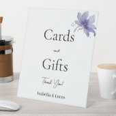 Lila Iris Wasserfarbkarten und Geschenke Sockelschild (In Situ)