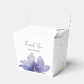 Lila Iris Watercolor-Hochzeit Geschenkschachtel (Vorderseite)