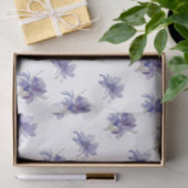 Lila Iris Watercolor-Hochzeit Seidenpapier (Geschenk)