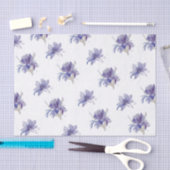 Lila Iris Watercolor-Hochzeit Seidenpapier (Handwerk)