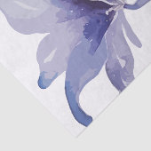 Lila Iris Watercolor-Hochzeit Seidenpapier (Ausschnitt)