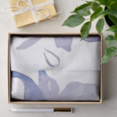 Lila Iris Watercolor-Hochzeit Seidenpapier (Geschenk)