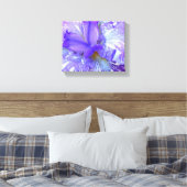 Lila Iris Wrapped Canvas Leinwanddruck (Insitu (Schlafzimmer))