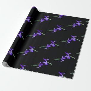 Lila Iris-Wrapping Geschenkpapier