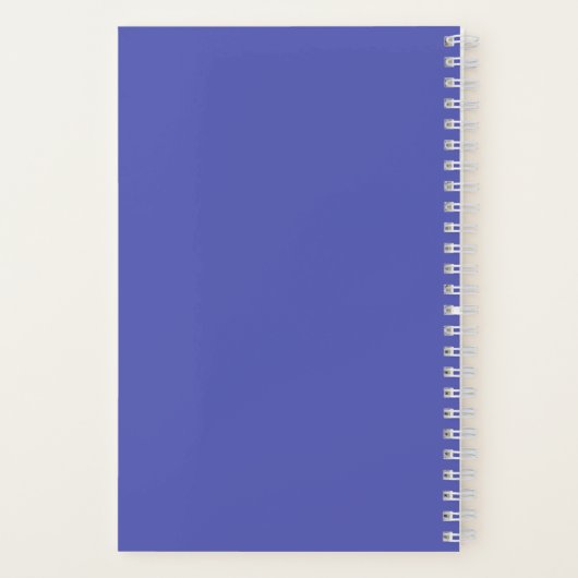 Lila Irisblurband Notizblock (Rückseite)