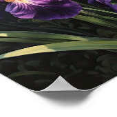 Lila Irische Blume Art Print Poster (Ecke)