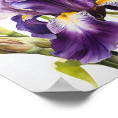 Lila Irische Blume Art Print Poster (Ecke)