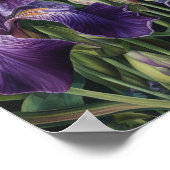 Lila Irische Blume Art Print Poster (Ecke)