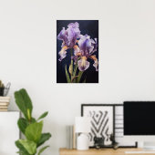 Lila Irische Blume Art Print Poster (Heimbüro)