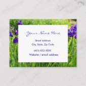 Lila Irische Blumengarten - Mighty Business Card Visitenkarte (Vorderseite)