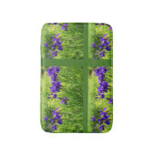 Lila Irische botanische Blumenkunst Bath Matt Badematte (Vorderseite Vertikal)