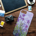 Lila Irises Floral Claude Monet Case-Mate iPhone Hülle<br><div class="desc">Ein iPhone 8/7 Fall mit dem schönen Kunstimpressionisten Bild Irises (c. 1917) von Claude Monet (1840-1926). Ein Garten mit Frühlingsblühbirnen.</div>
