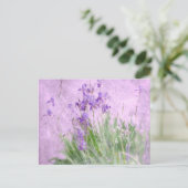 Lila Irisfarbe - Postkarte (Stehend Vorderseite)