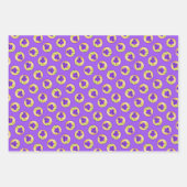 Lila Irisgemälde Original Blume Kunst Geschenkpapier Set (Vorderseite 3)
