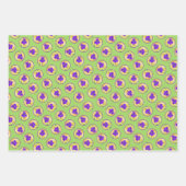 Lila Irisgemälde Original Blume Kunst Geschenkpapier Set (Vorderseite 2)