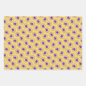 Lila Irisgemälde Original Blume Kunst Geschenkpapier Set (Vorderseite)