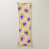 Lila Irisgemälde Original Blume Kunst Seitenschläferkissen (Vorderseite Vertikal)