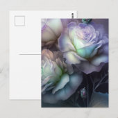 Lila irisierende Blume Nah Postkarte (Vorne/Hinten)