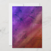 Lila irisierender, gebürsteter Glitzer Weihnachten Einladung (Rückseite)