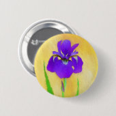 Lila Irislackierung - Niedlicher Originalhund A Button (Vorne & Hinten)