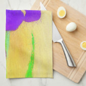 Lila Irislackierung - Niedlicher Originalhund A Geschirrtuch (Viertel Falte)