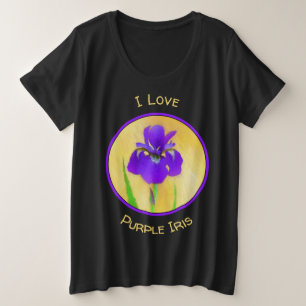 Lila Irislackierung - Niedlicher Originalhund A Große Größe T-Shirt