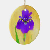 Lila Irislackierung - Niedlicher Originalhund A Keramik Ornament (Rechts)