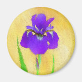 Lila Irislackierung - Niedlicher Originalhund A Magnet (Vorne)