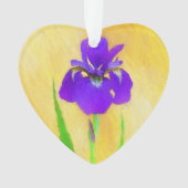 Lila Irislackierung - Niedlicher Originalhund A Ornament (Vorderseite)