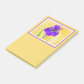 Lila Irislackierung - Niedlicher Originalhund A Post-it Klebezettel (angewinkelt)
